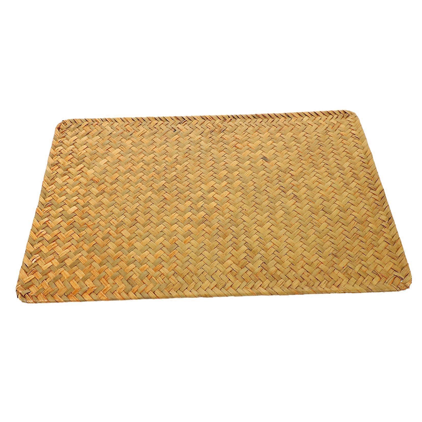 Bamboo Placemats Heat Resistant Non Slip Rectangular Woven Table Mats for Dining and Home Decor