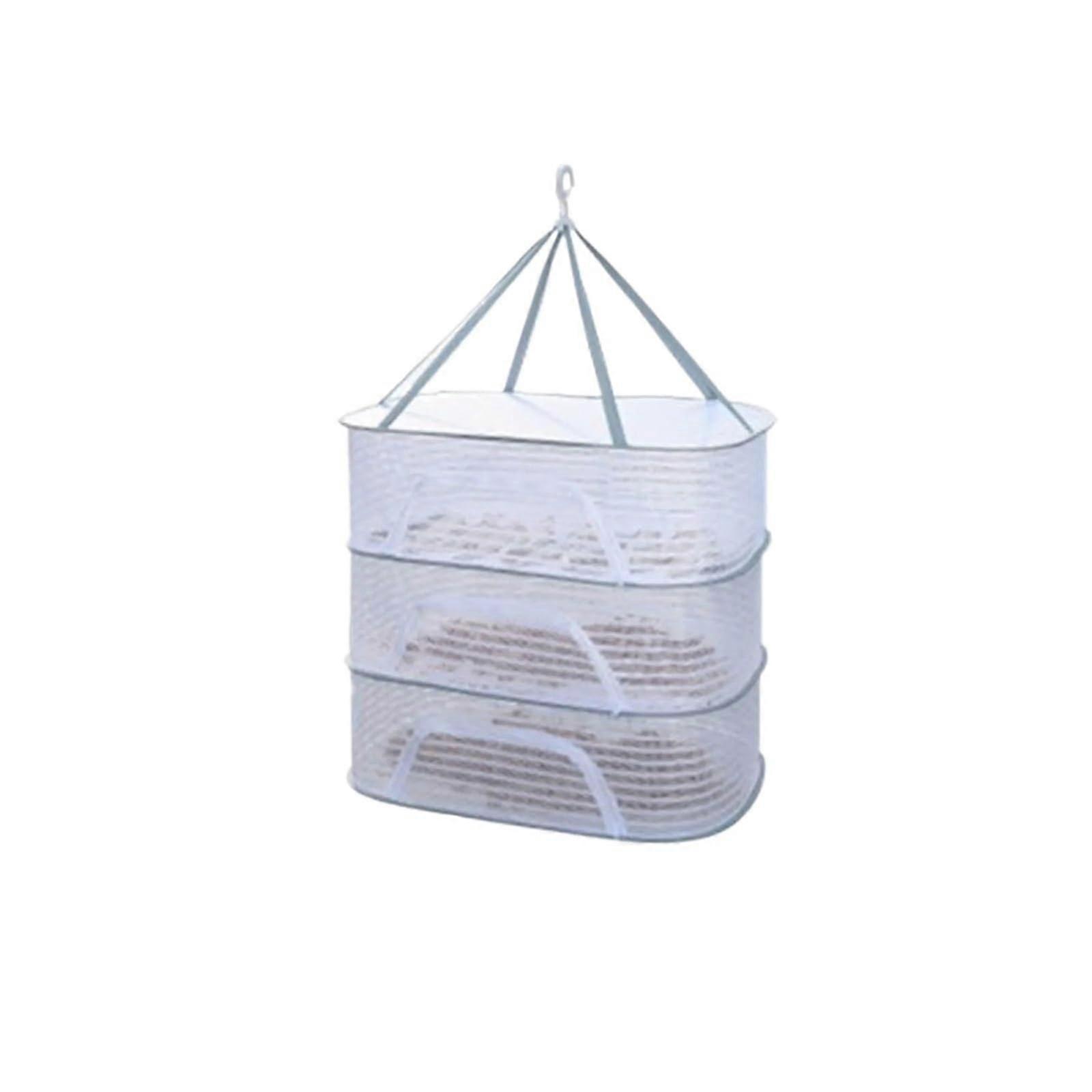 Clothes Drying Net with Foldable Hanging Mesh Rack for Sweaters and Delicates, Grey 40x60cm