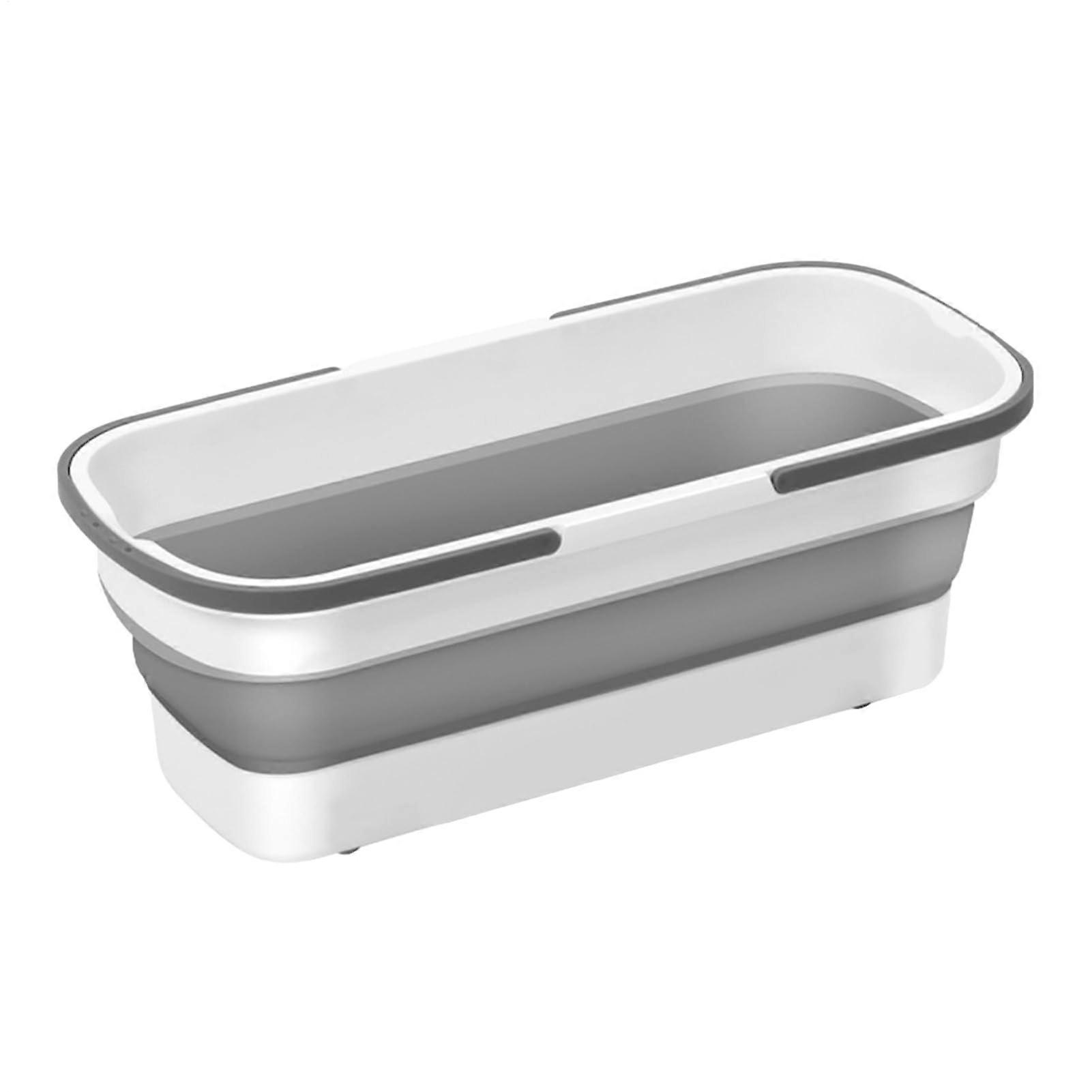 Collapsible Wash Basin Large Capacity Foldable Bucket with Handles for Camping and Kitchen Use