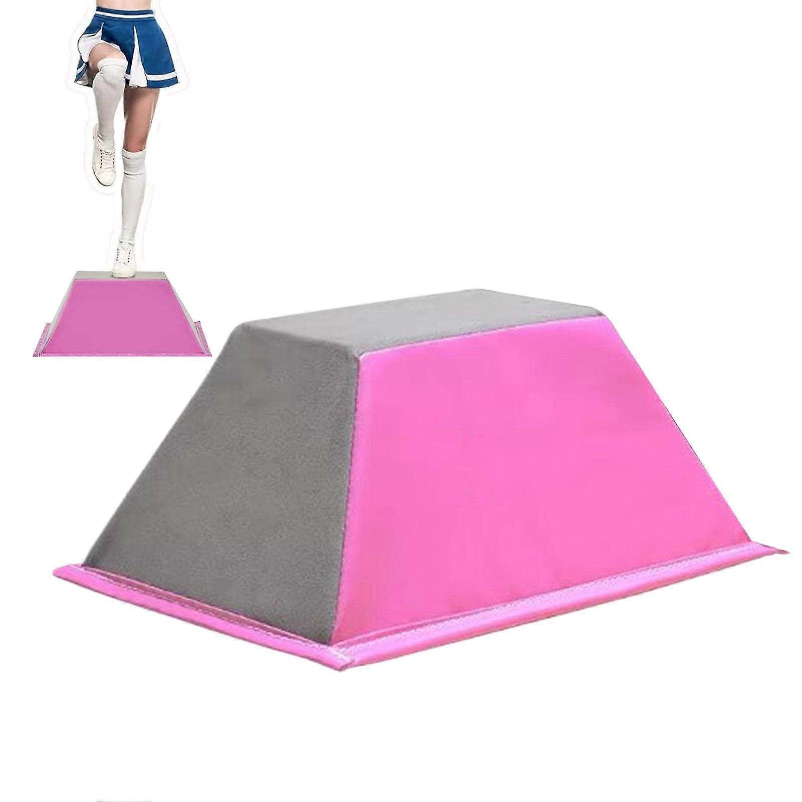 Cheer Stunt Stand with Stable Trapezoidal Structure and NonSlip Surface for Gymnastics Training