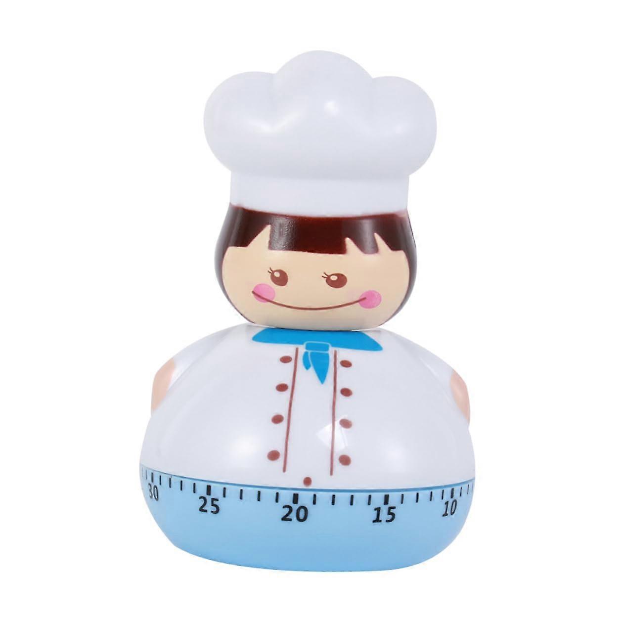 Kitchen Timer Sky Blue Mechanical Countdown with Loud Alarm and Magnetic Back for Cooking Baking
