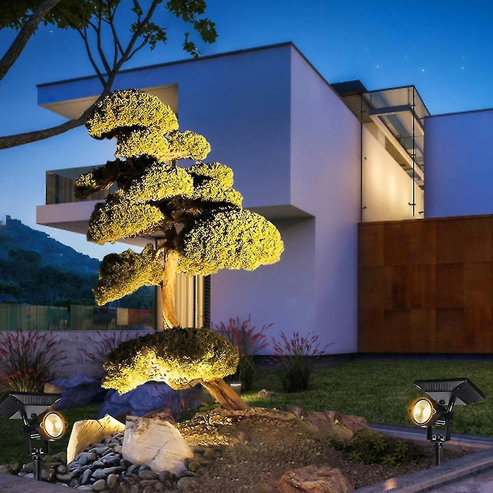 Solar Lights Outdoor Waterproof Solar Powered Landscape Spotlights