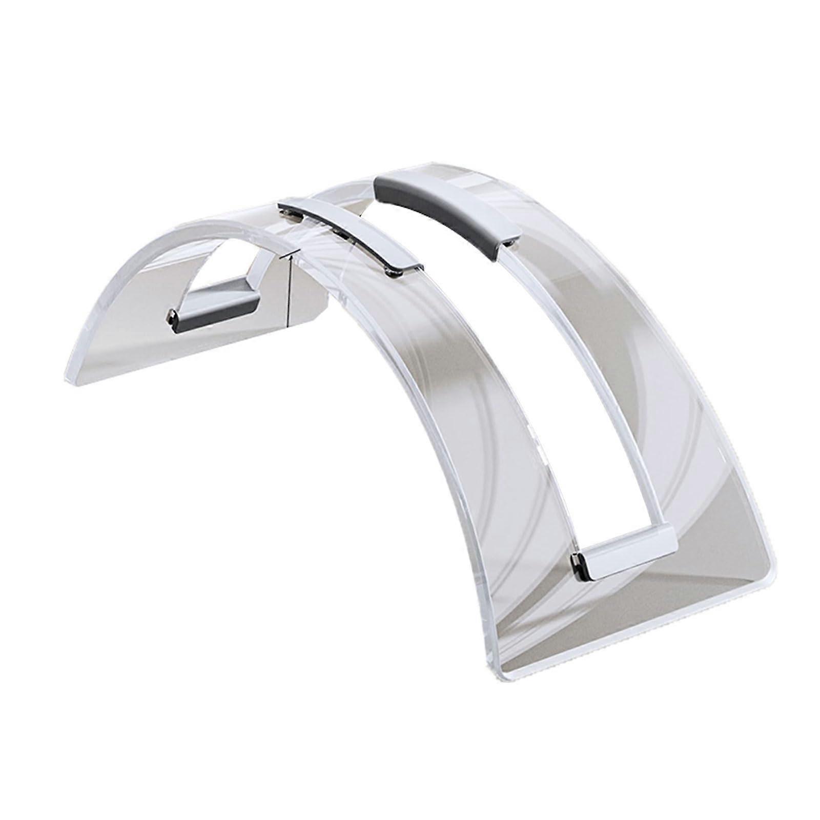 Acrylic Vertical Laptop Stand with Multiple Compartments for Stable Support and Desk Organization