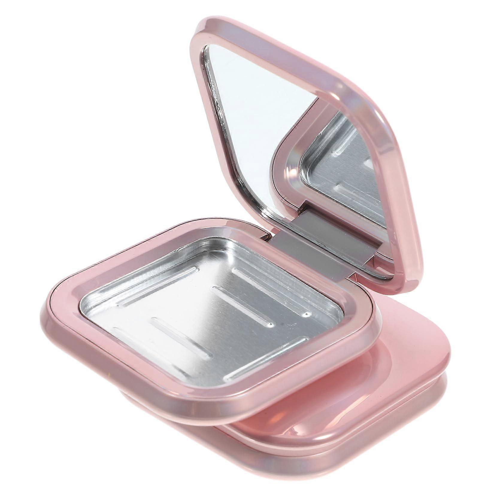 Empty Magnetic Eyeshadow Palette with 4 Pans, Compact Travel Refillable Makeup Organizer Set