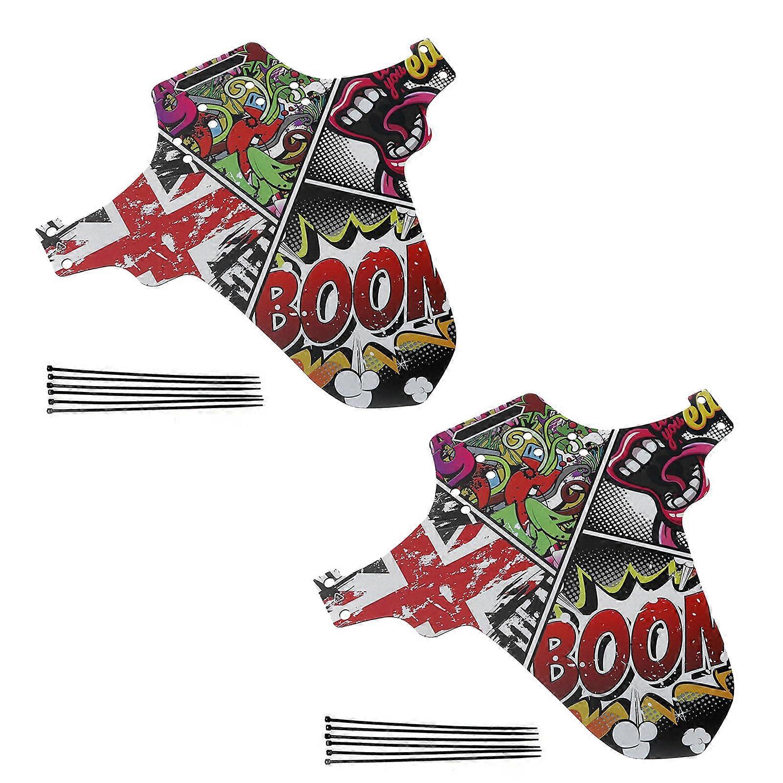 Mountain Bike Mudguard Set Front and Rear SplashResistant Durable Foldable Fender Kit