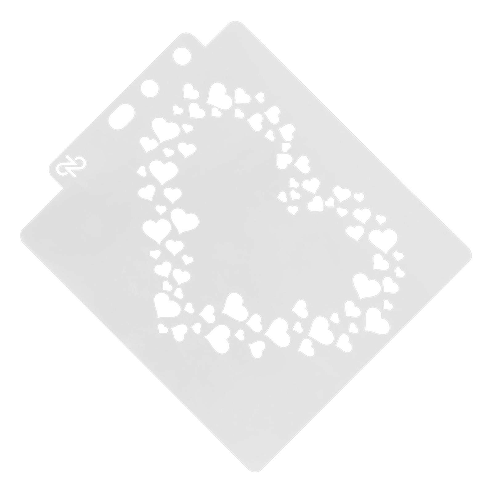 Hollow Out Art Drawing Stencil Assorted Patterns For Craft Scrapbooking Creative Project With Grey 1Pack