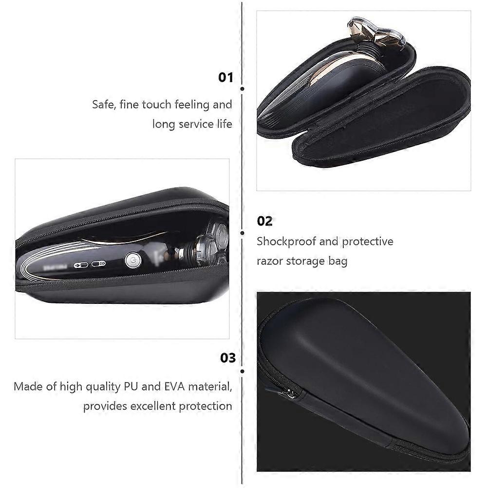Storage Pouch Eva Protective Case for Storage 2Pcs Black