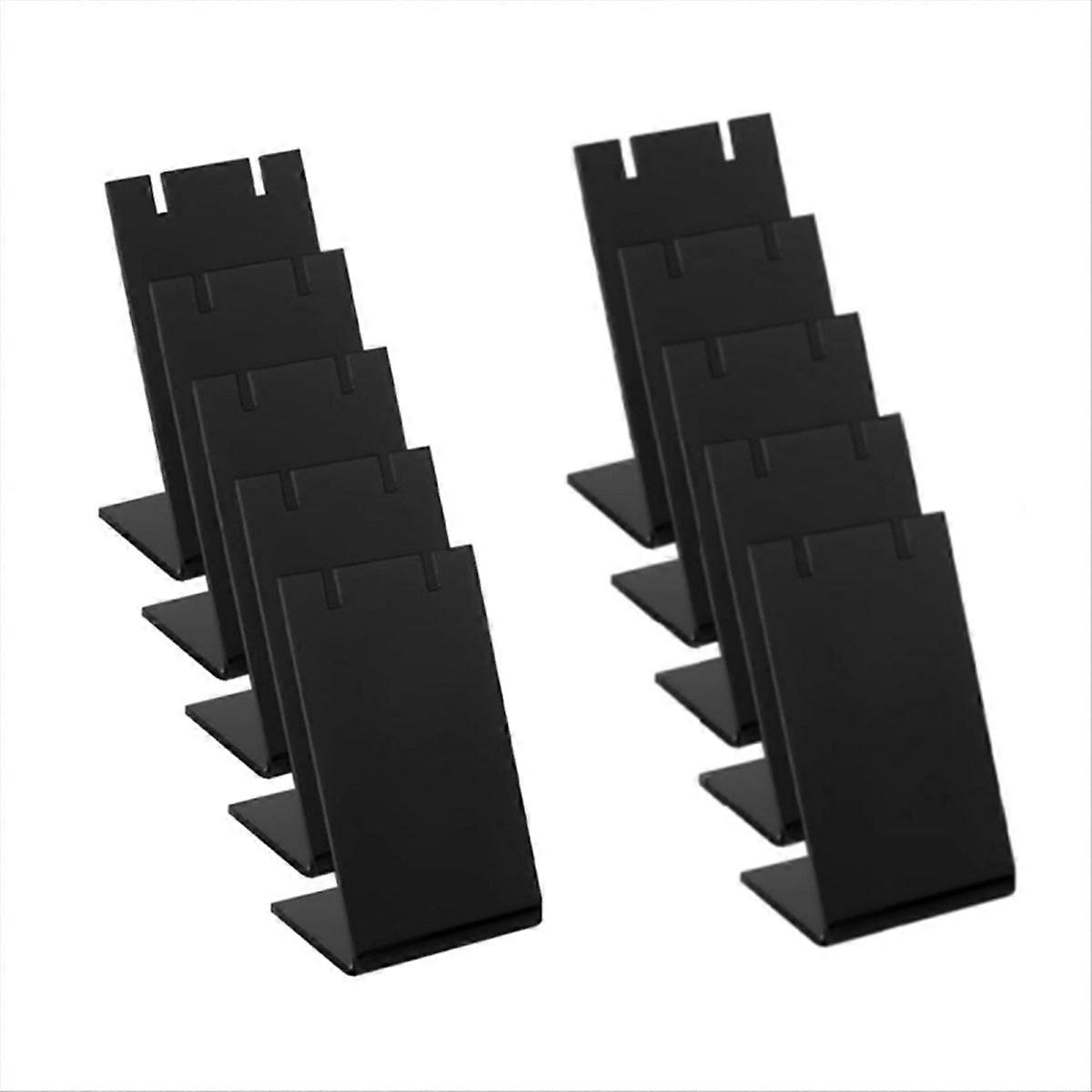 10Pcs Acrylic Ear Stud Earring Display Rack Organizer Stand L-Shape