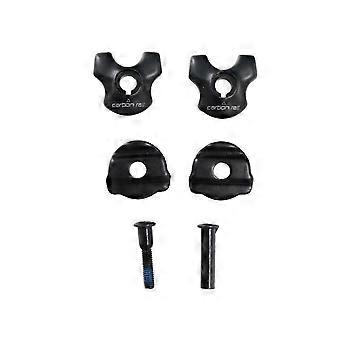 Fahrrad-Sattelstützenklemme für Carbon-Sattelstreben, Adapter 7x9 mm, oval/rund, schwarz