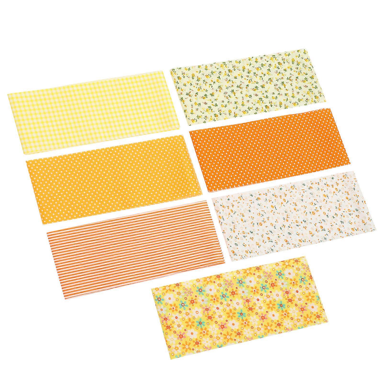 Quilting Fabric Material For Handcrafting Projects Rectangular 10x100cm 7Pcs