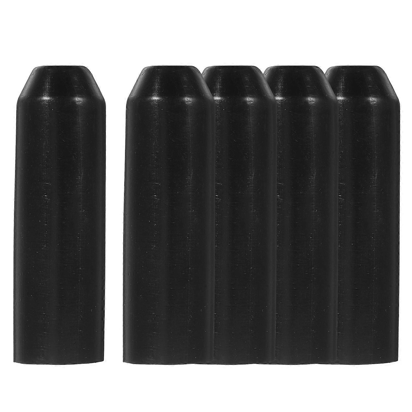 Black Heat Shrink End Caps for Electrical Use Cable Protection 5Pcs