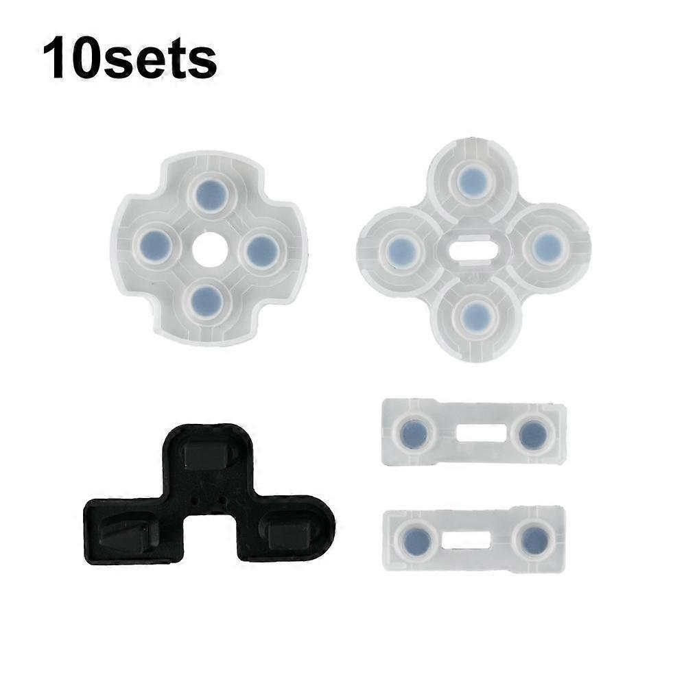 Gamepad Conductive Rubber Button Soft Pad For PS2 10sets