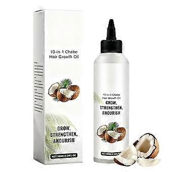 Chebe Hair Growth Oil 10 in 1 with Dropper for All Hair Types, Deep Nourishment and Frizz Control