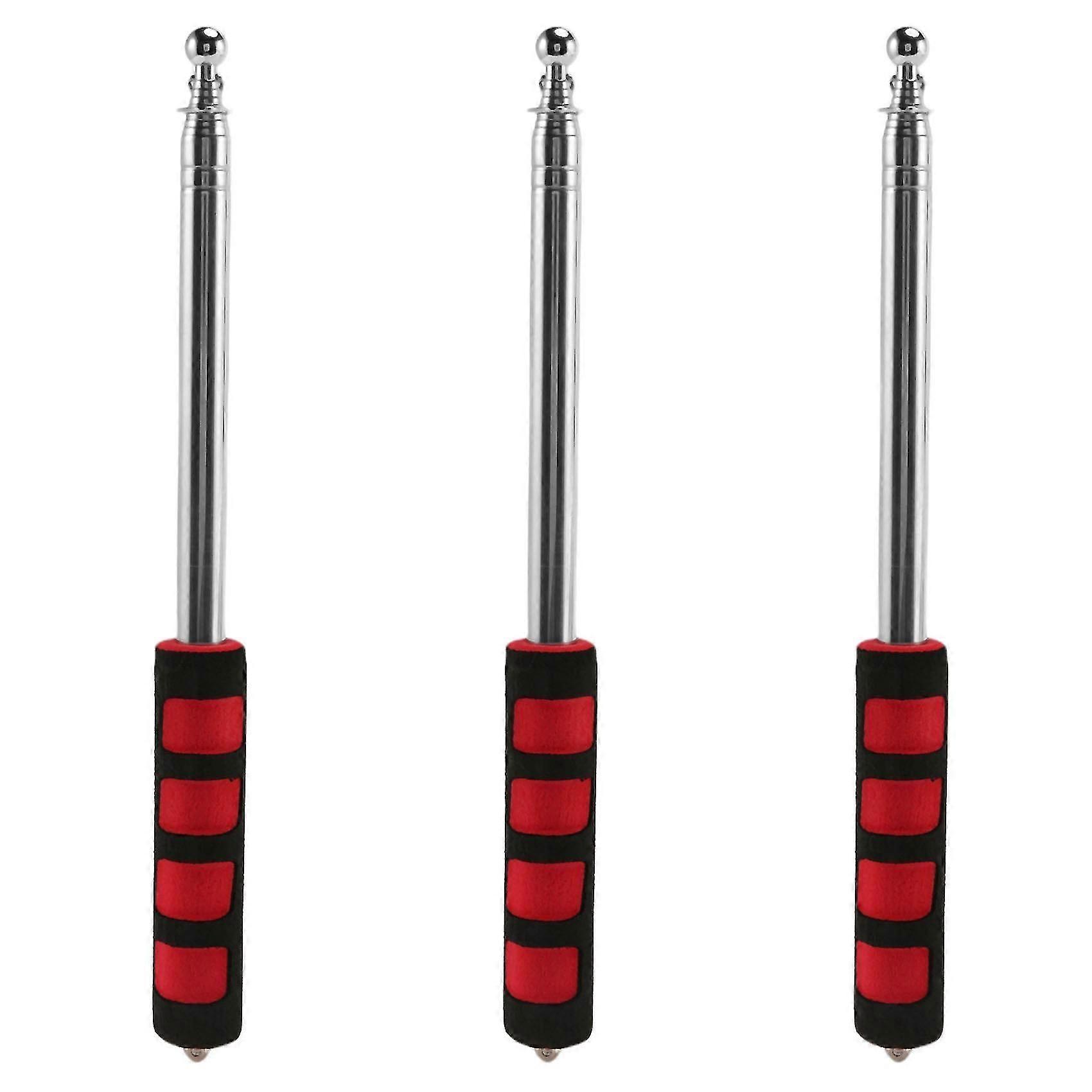 3x Extendable 2m Portable Telescopic Handheld Flag Pole Tool For Flags Windsock