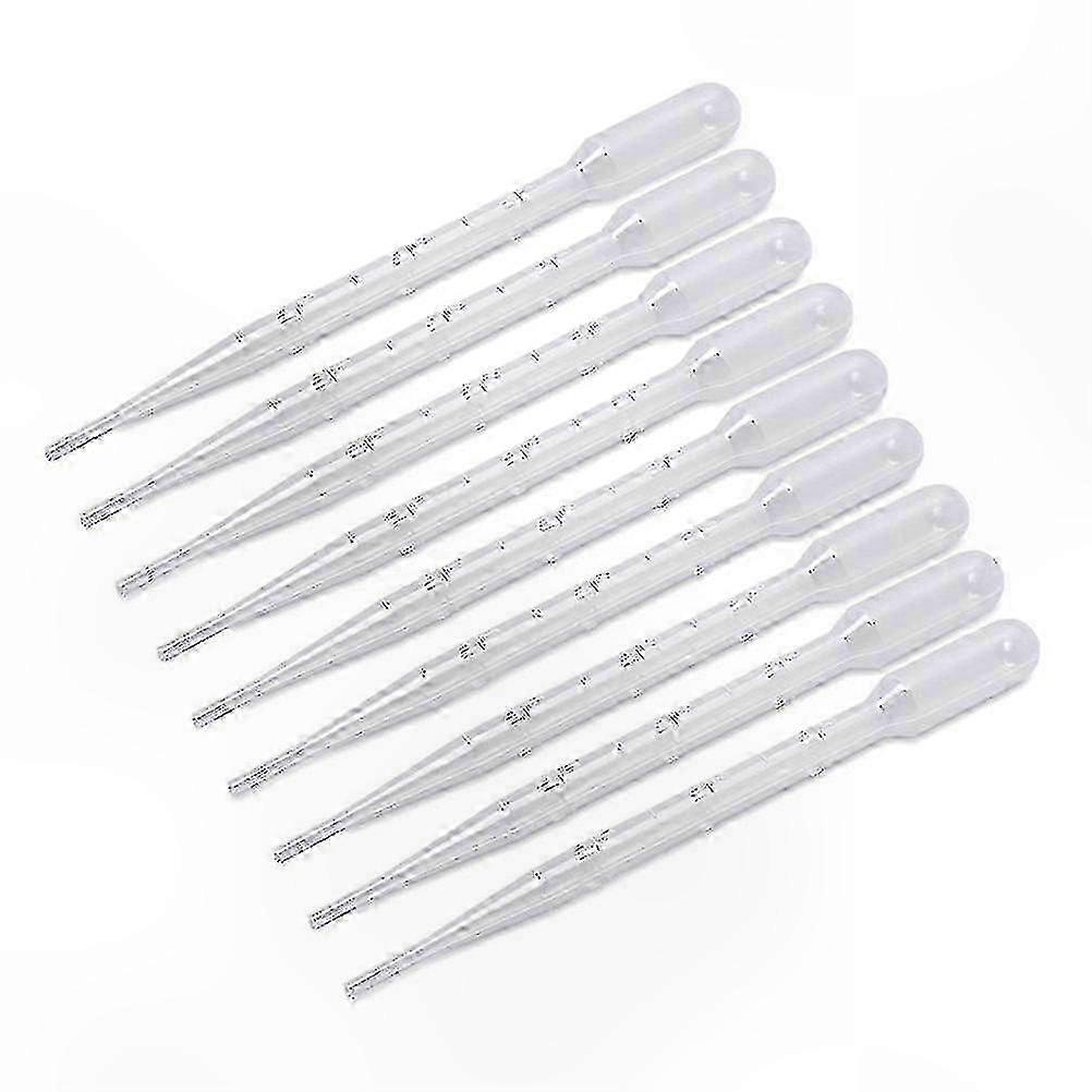 100 Count Disposable Plastic Pipettes Droppers for Various Uses