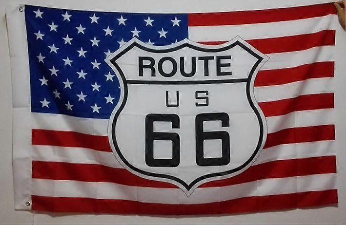 Drapeau Route 66 USA C0179