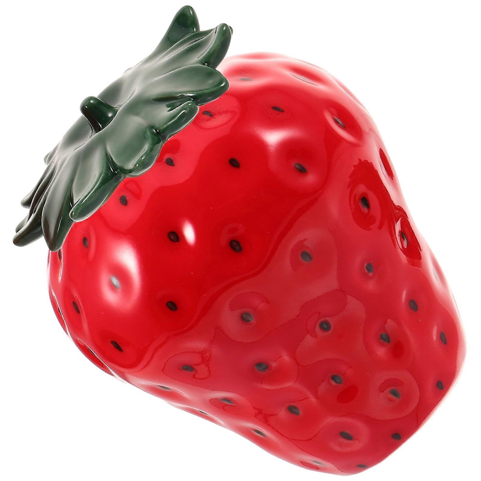 Strawberries Cookie Jars Strawberry Ceramic Storage