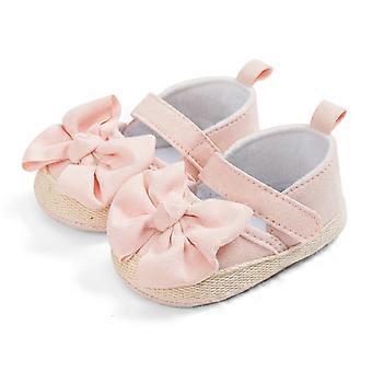 Chaussures pour bébés filles et garçons, baskets unisexes pour nourrissons/petits enfants, sandales à semelle souple antidérapante, chaussures de princesse roses 0-6 mois