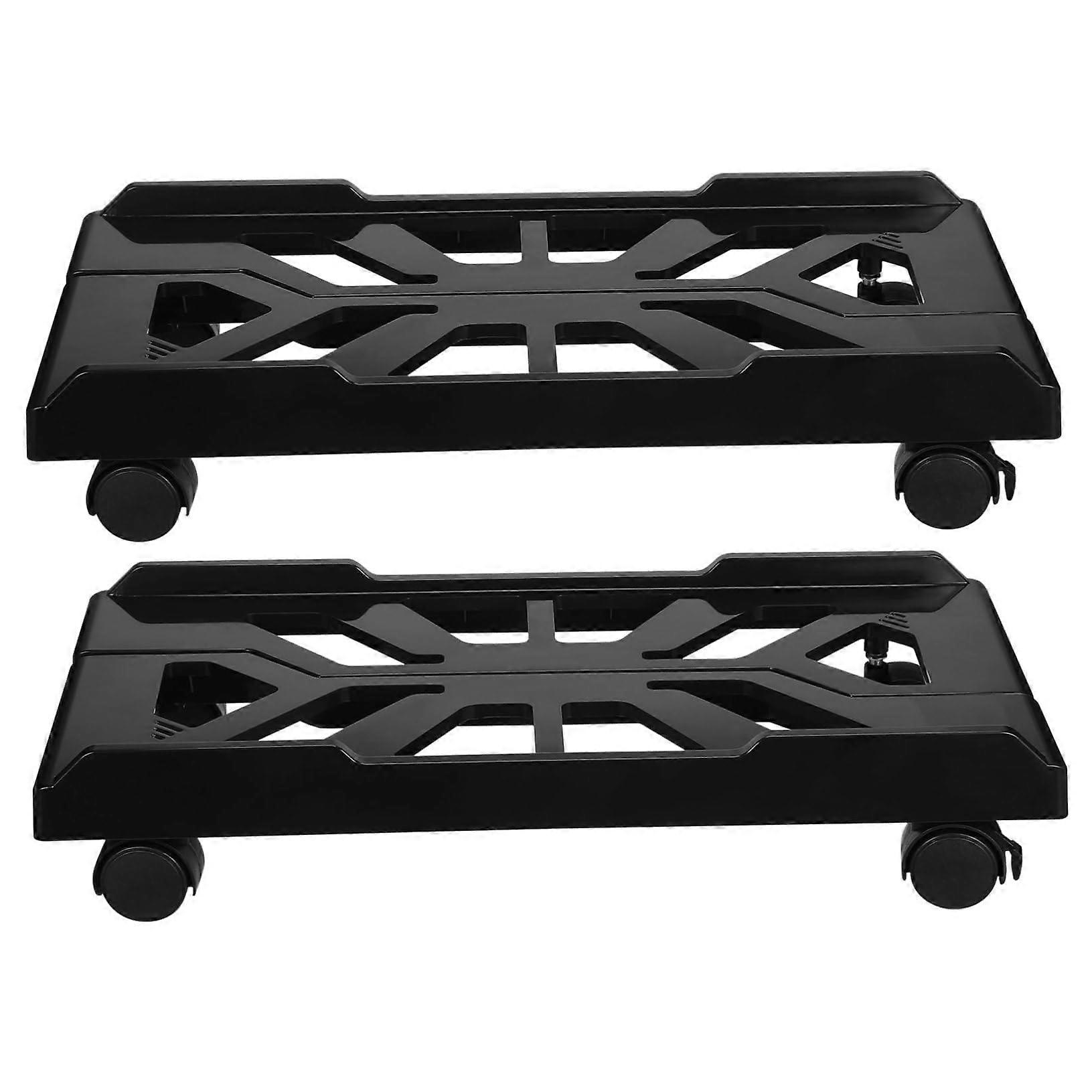 Adjustable Computer Tower Stand with Wheels, Telescopic ABS CPU Holder for Desktop and Home Office