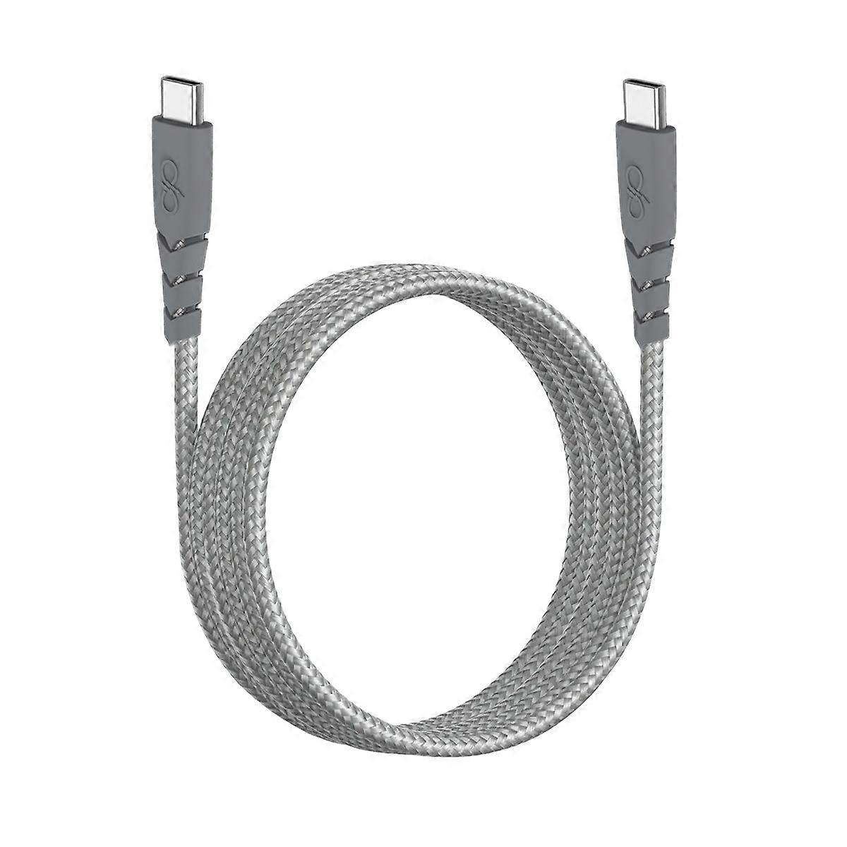 Câble USB-C/USB-C ultra-renforcé 2 m 5 A, gris