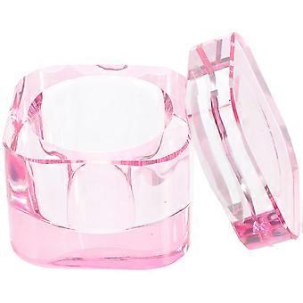 Crystal Glass Nail Dish Manicure Nail Cup Nail Dappen Dish Nail Dish Cup Nail Liquid Cup with Lid