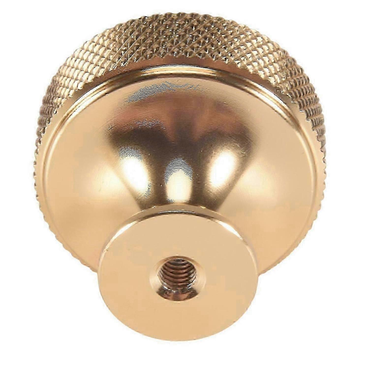 10 Pack 1.2 Inch Brushed Gold Cabinet Knobs Knurled Kitchen Cabinet Knobs Gold Drawer Knobs Round Dr