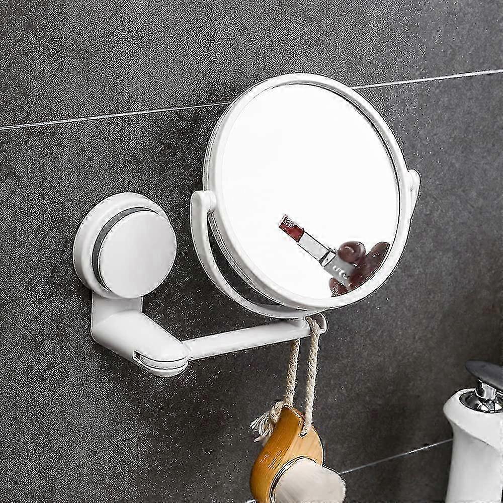 360 Adjustable Double Sided Magnifying Suction Cup Wall Mirror