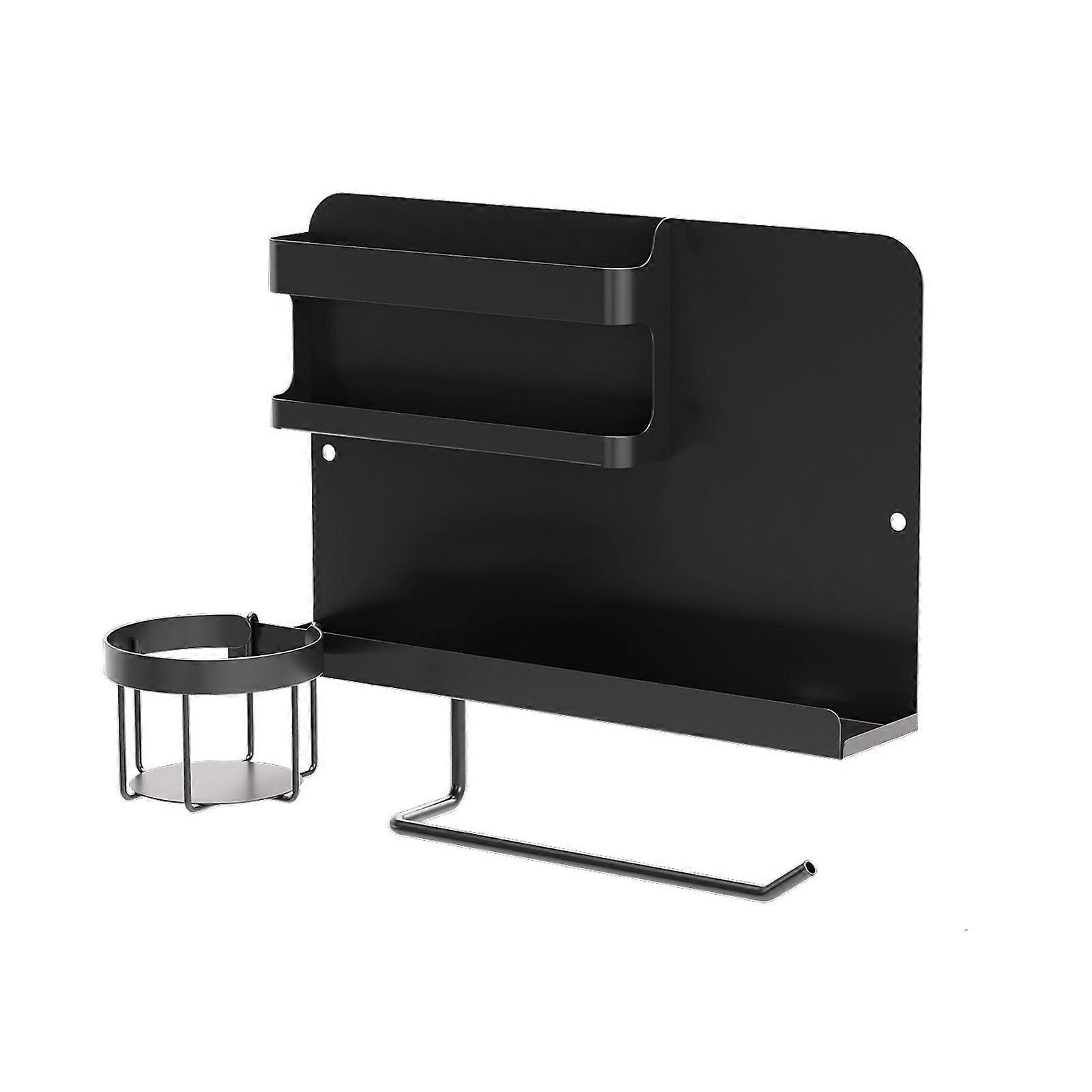 Useful Bed Storage System With Assigned Zones For Drinks Devices And Personal Belongings  Black
