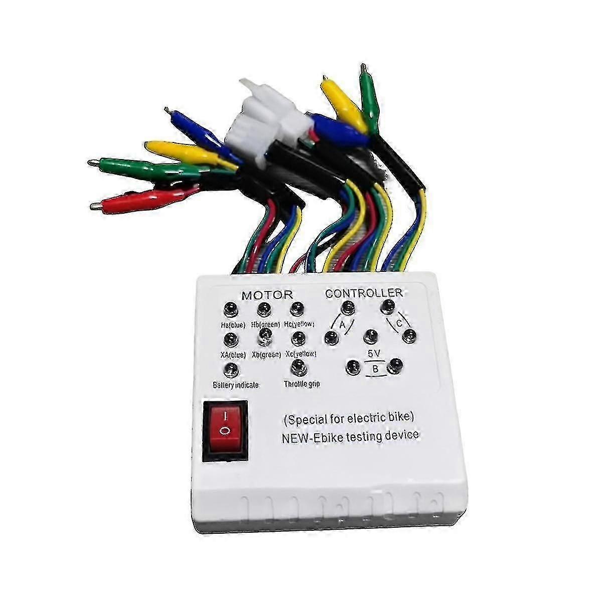 Brushless Motor Tester, E-Bike and Scooter Maintenance Device, Controller Coil Hall Sensor Phase Sequence and Angle Detection, Durable Plastic