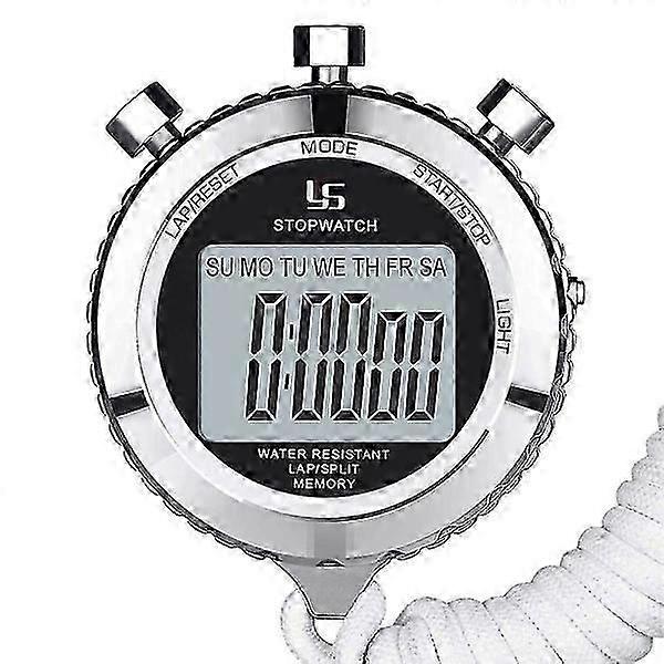 Digital Metal Stopwatch Clock with Daily Timer