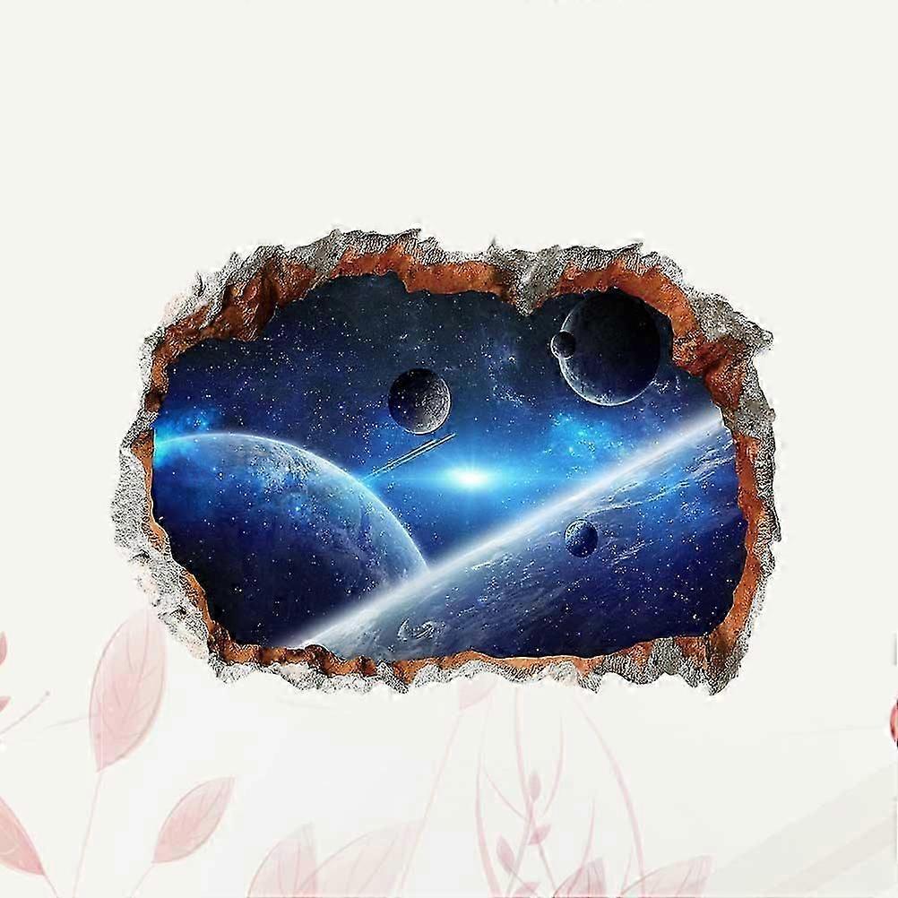 Decorative Wallpaper 3D Wall Stickers for Room Wall with Planet Pattern