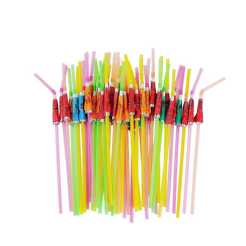 Umbrella for Drinking Use 50Pcs Assorted Color Pack