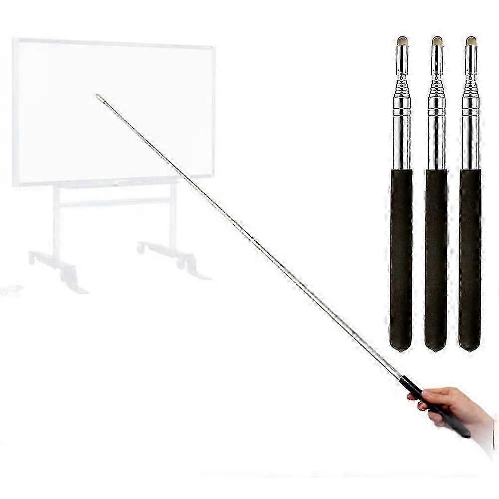 Telescopic Teachers Pointer,Teaching Pointer Stick for Classroom,Metal Hand Retractable Pointer 39Inch