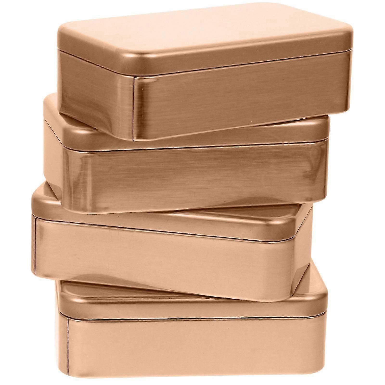 Golden Tinplate Empty Candy Gift Boxes for Party, 16Pcs Set