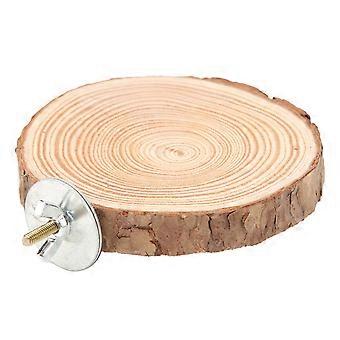 Birds Round Perch Natural Wooden Stand compatible with Cage Birds Parrots Biting Standing Round Perch compatible with Bird