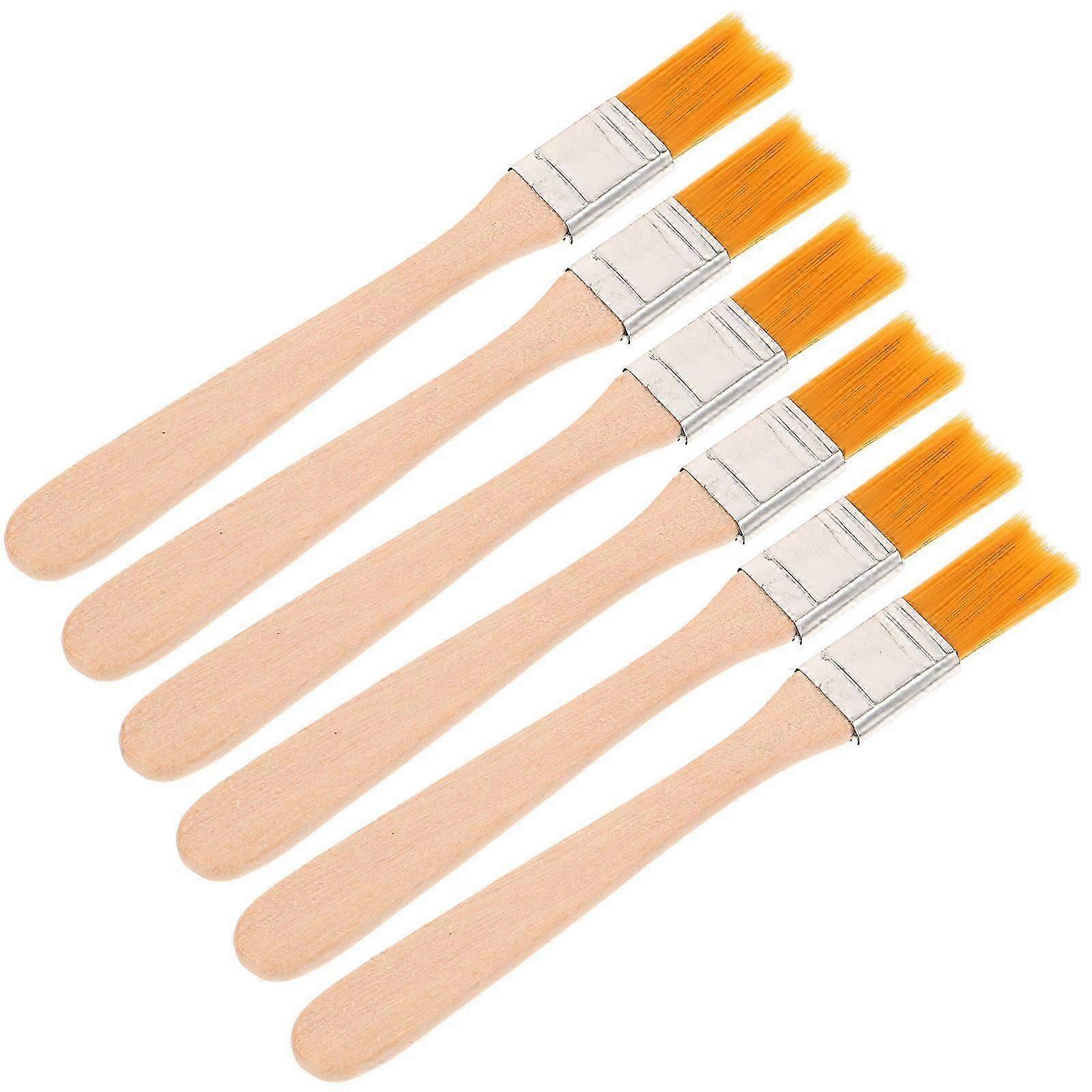 Professional Paint Brushes Set For Painting Projects With Rectangular Shape And Assorted Color 6 Pcs