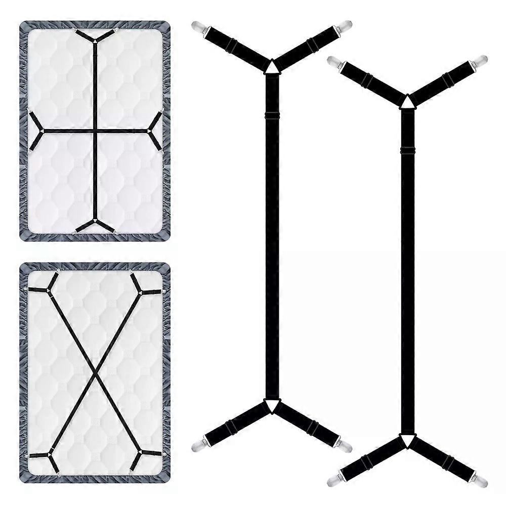 , 2Pcs Elastic Adjustable Bed Sheet Holder Straps