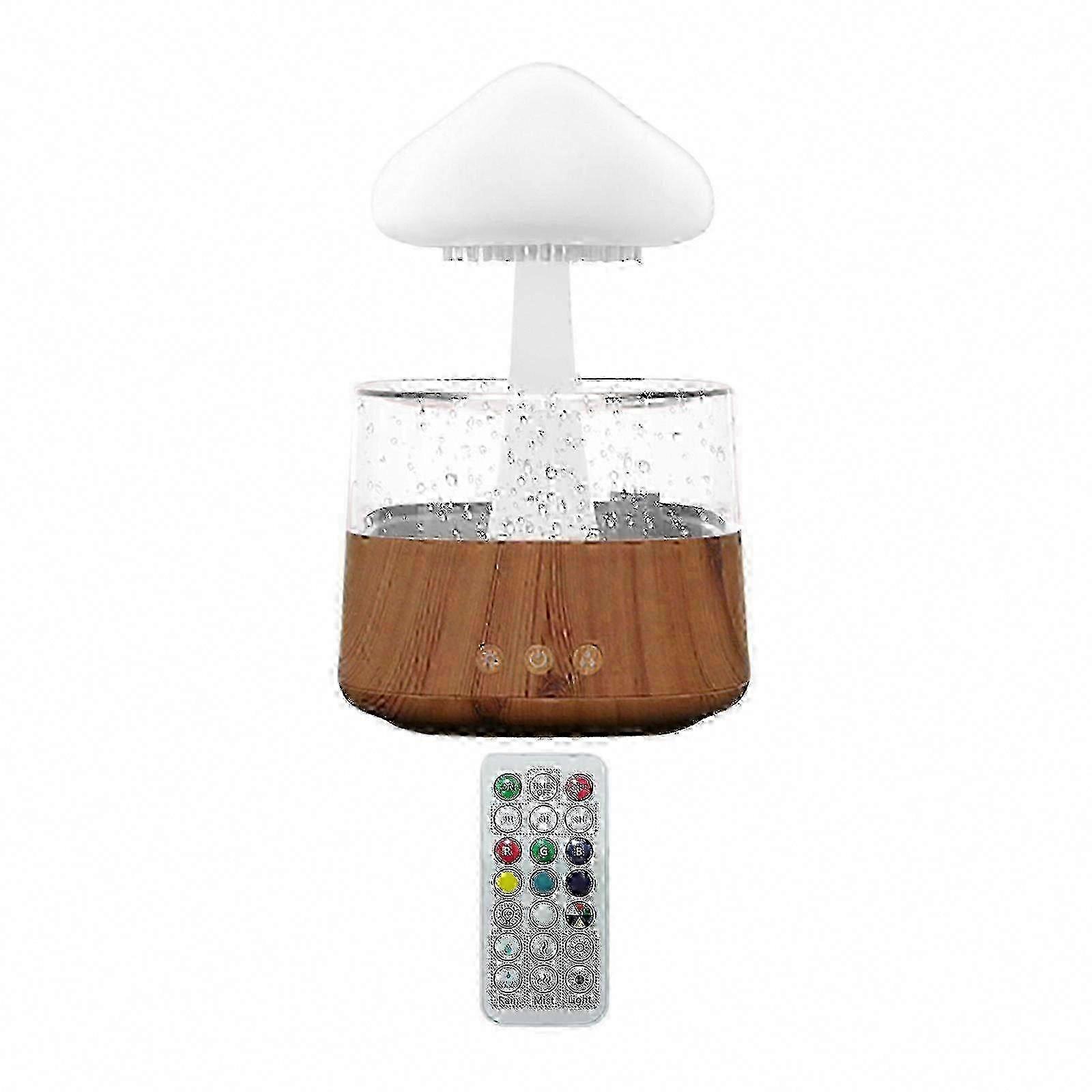 Rain Cloud Humidifier with Night Light, Mushroom Lamp & Essential Oil Diffuser