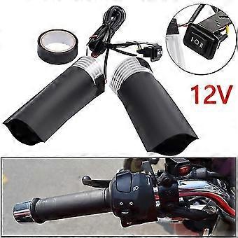 12v Motorcycle Electric Heating Handle Cover Adjustable High And Low Temperature Warmer Winter Heated Handlebar Grips Cover