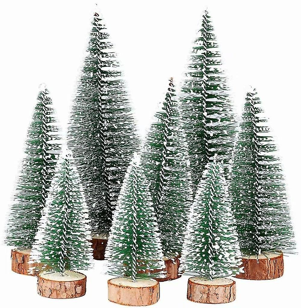 8 Pcs. 3 Size Mini Christmas Tree Artificial Miniature Fir Tree Green Mini Christmas Tree Small Chri