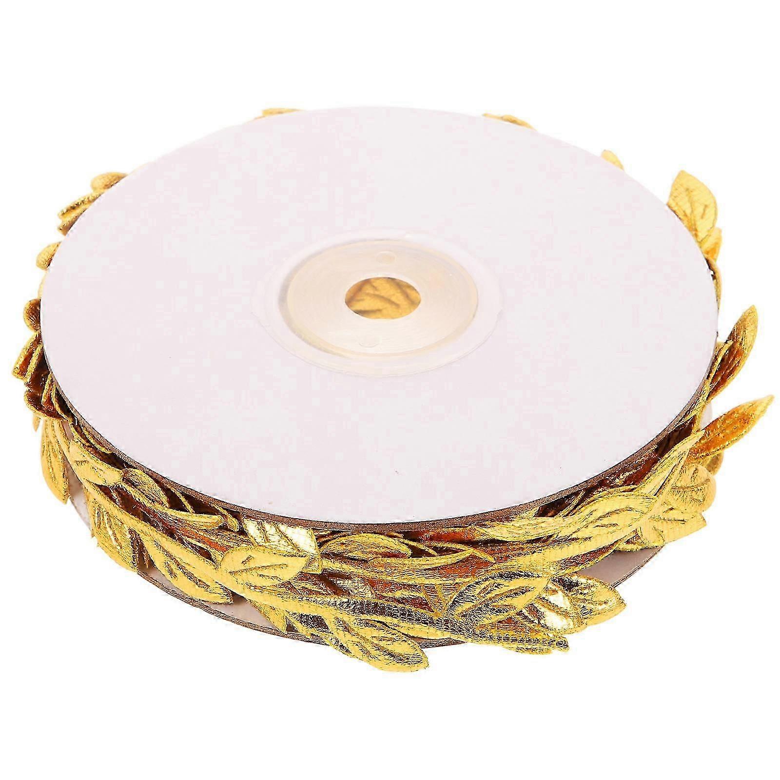 Polyester Leaf Design Ribbon Multi-Function for Gift Wrapping DIY Crafts 1 Roll