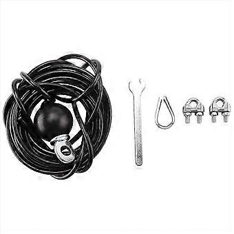 400cm Home Gym Fitness LAT Pulldown Cable Replacement, Adjustable Length for Pulley System Cable Mac