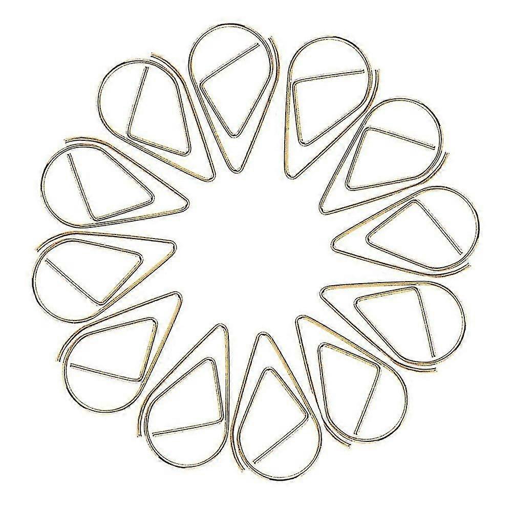 100pcs Paper Clips , Durable & Rust Resistant Paper Clips,gold