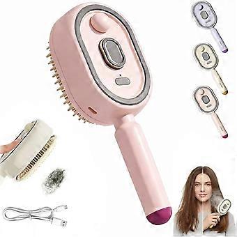 5 in 1 Air Cushion Hair Brush, Electric Spray Air Cushion Massage Comb, Rechargeable Mist Detangling Brush for Smooth, Anti-Static, Frizz-Reducing Hai