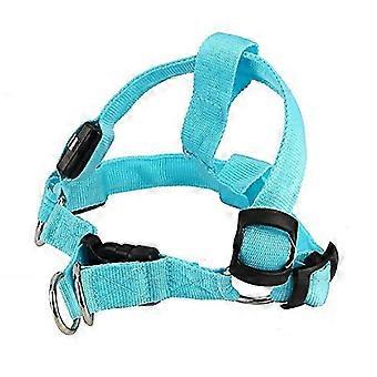 Dog Head Halter With Safety Strap, Dog Head Collar With Reflective Strap, No-pull Dog Collar Adjustable Dog Harness Training