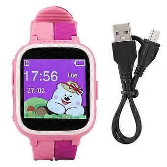 Y30 1.44in Waterproof Kid Positioning Smart Watch Protector Infantil con Función de Alarma Blanco + Rosa
