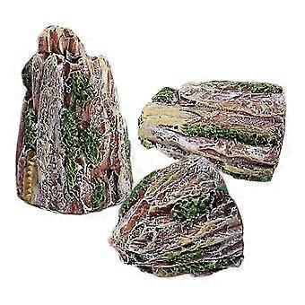 3pcs Simulation Petites Décorations En Pierre Pour Aquarium Accessoires Ornements Micro Paysage Décor Mini Statues Pour Bonsaï
