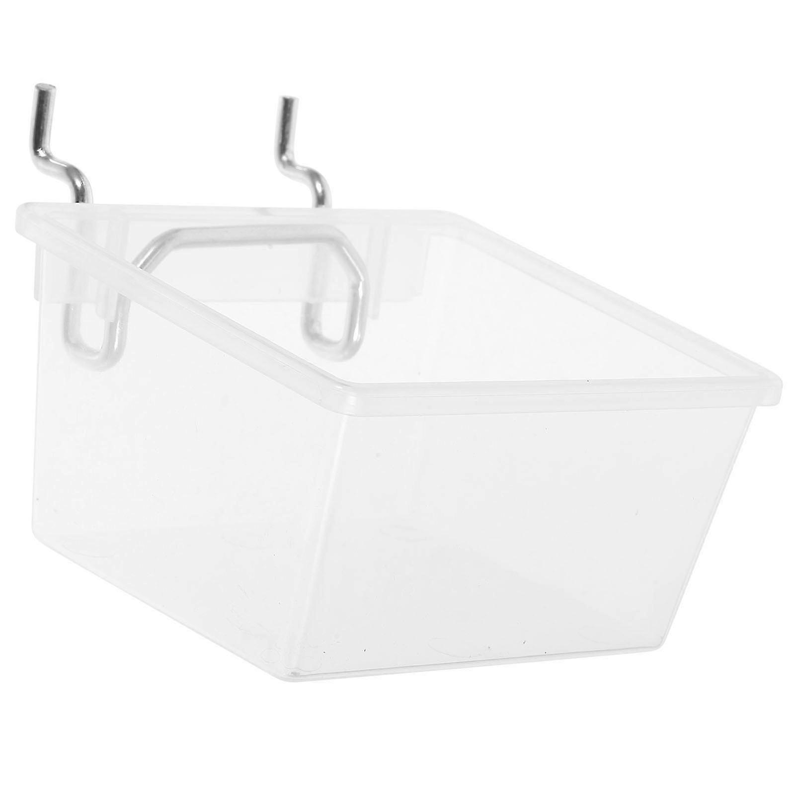 Pegboard Bin Plastic Storage Bin with Pegboard Hook compatible with Hardware Organization 10Pcs