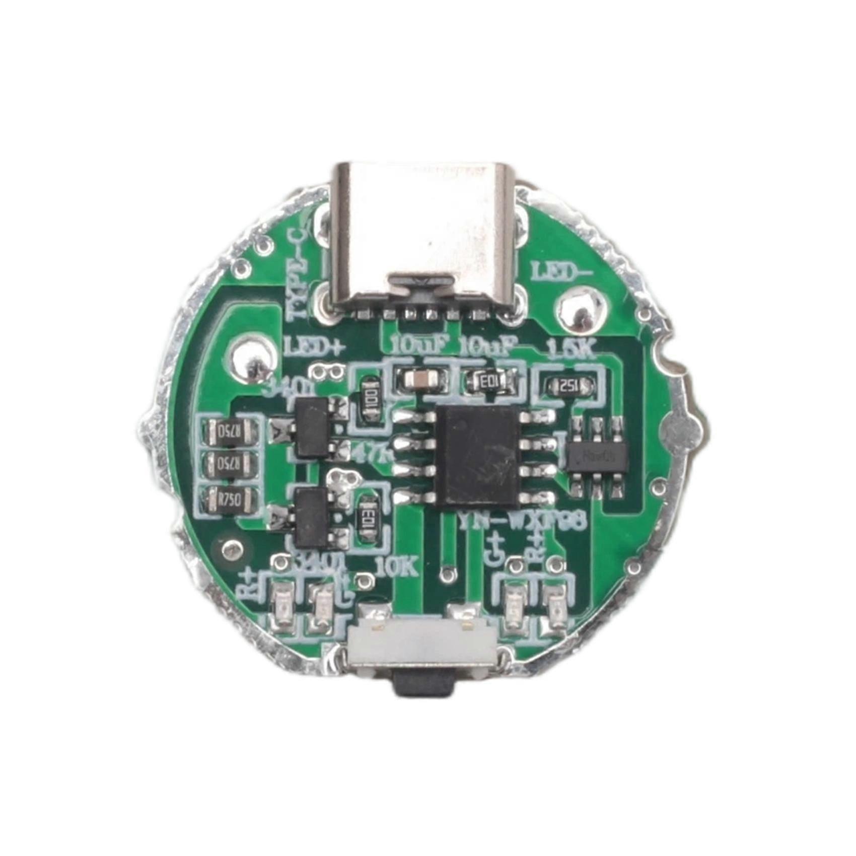 Side Press Strong Light Flashlight Driver Board Switch Circuit Board USB Interface Circuit Board DI