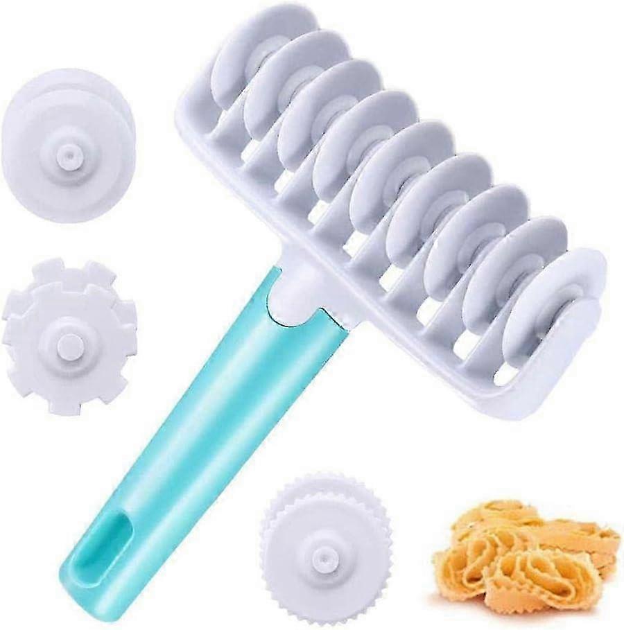 Pastry Wheel Roller, Kitchen Roller Dough Cutter, Rhombus Roller, compatible with Bread Cookie